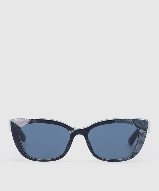 Dolce&Gabbana Children's Blue Patchwork Denim Sunglasses 0DX442734028049