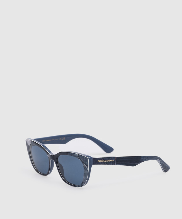 Dolce&Gabbana Children's Blue Patchwork Denim Sunglasses 0DX442734028049 image 2