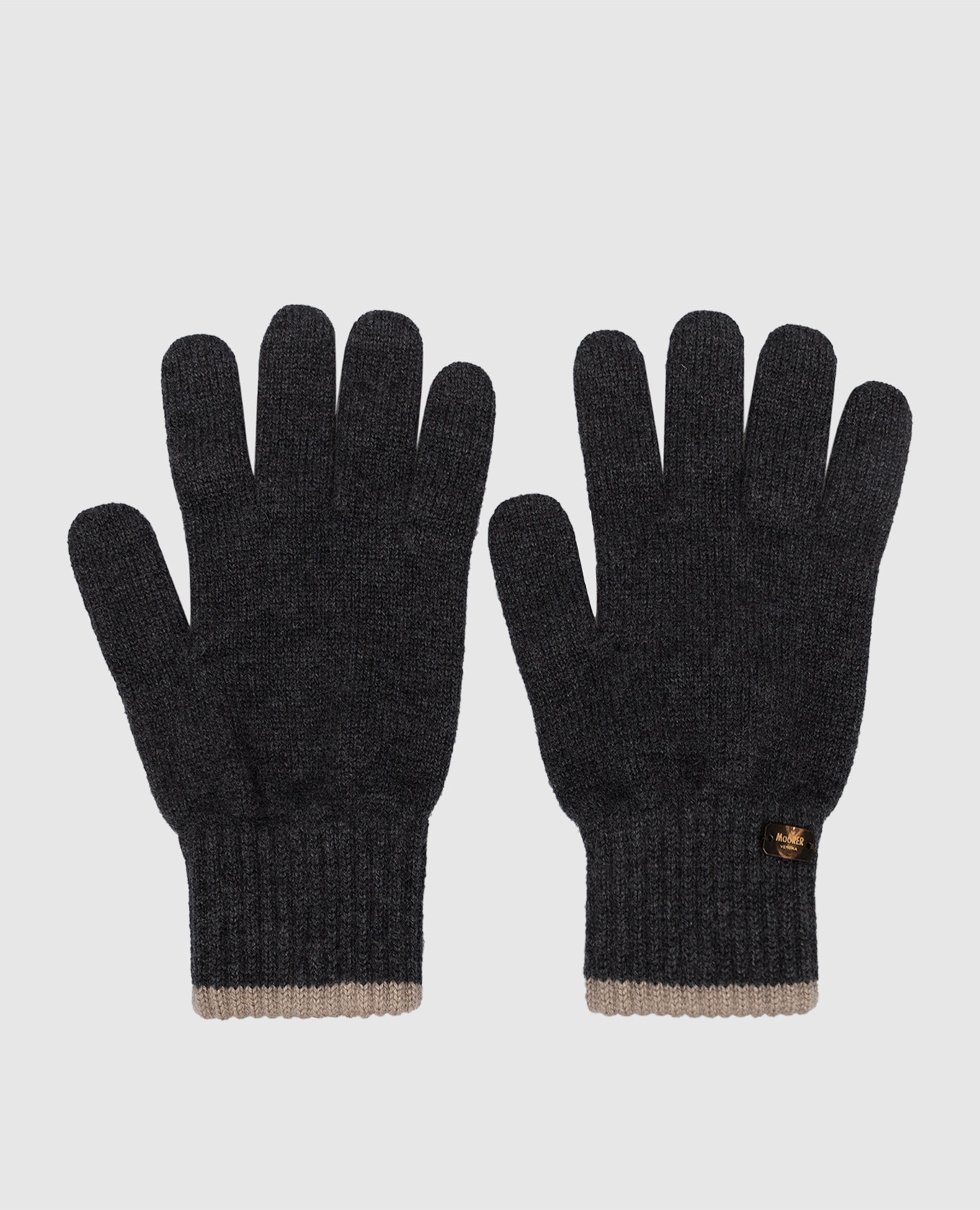 

Серые перчатки EASTON из кашемира, Серый, Перчатки