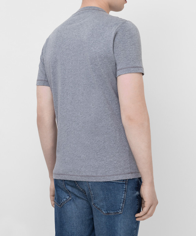 Brunello Cucinelli Серая футболка M0T611328G изображение 4