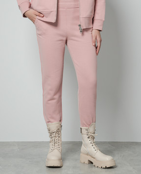 Ermanno Scervino Рожеві джогери з вишивкою логотипа D431P302KRA