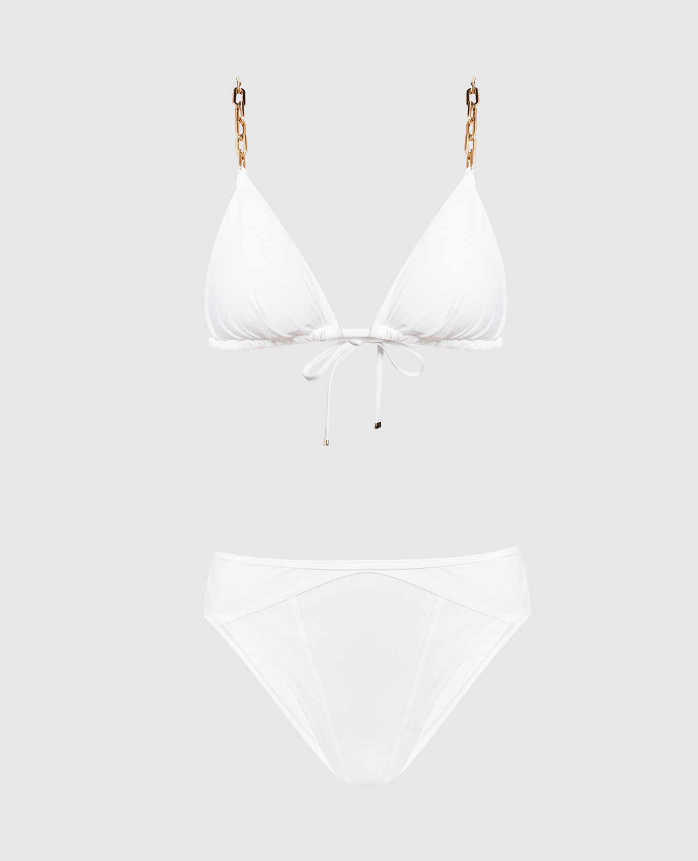 White Como swimsuit with chains