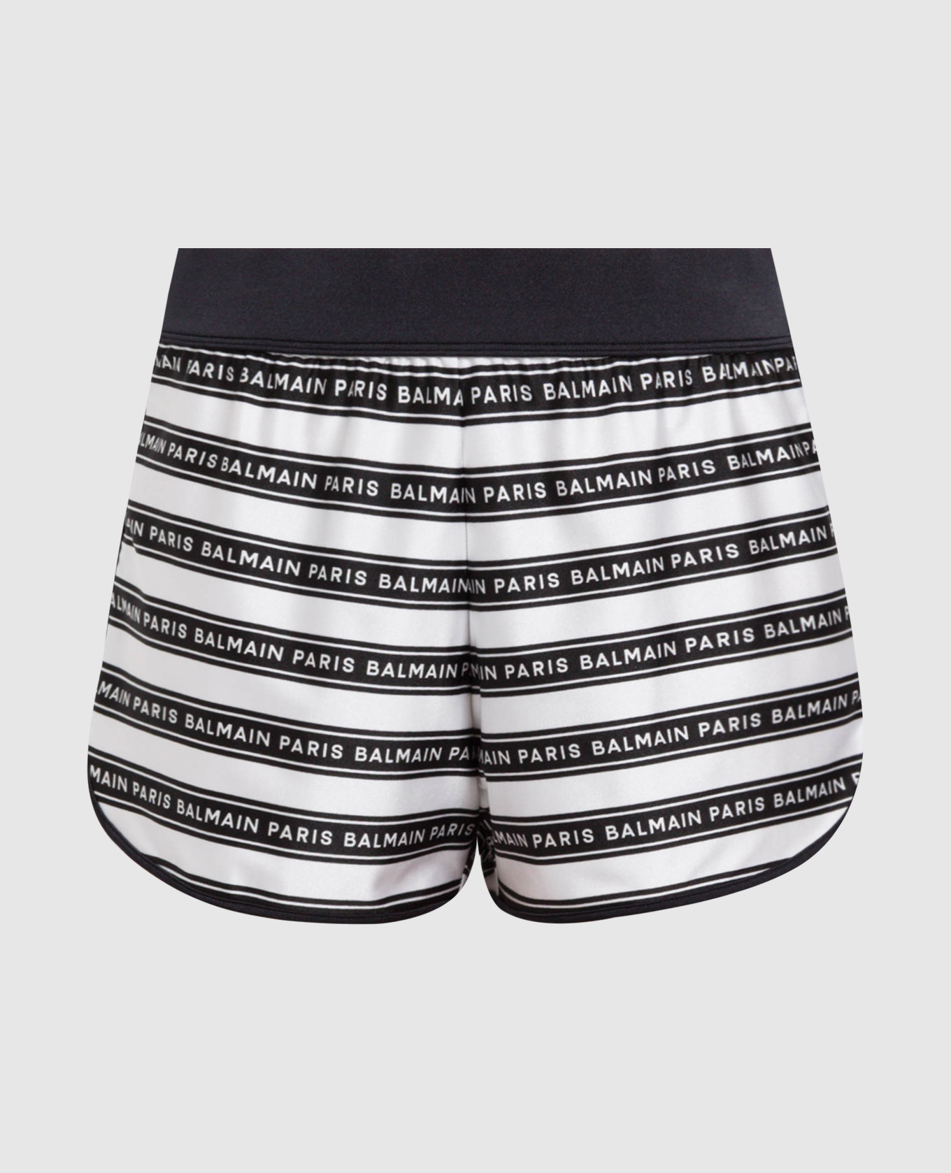 

Белые шорты в принт логотипа, Белый, Шорты