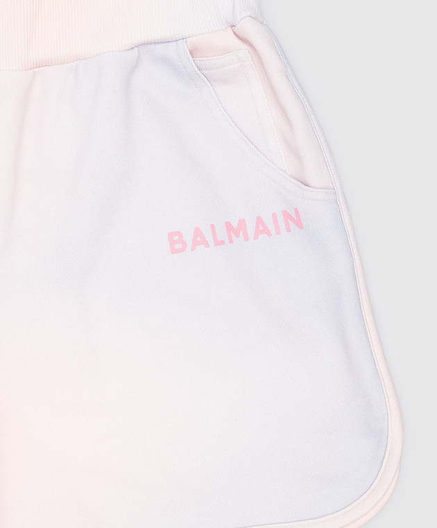 Balmain Children's tie-dye shorts with logo BS6C49Z00811414 image 3