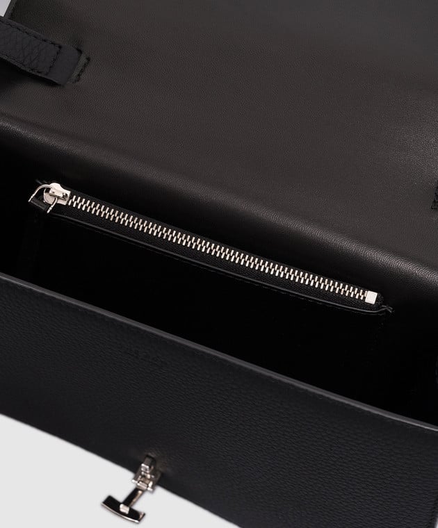 The Row Sofia black leather messenger bag W1503L133 image 4