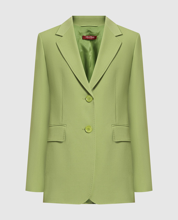 Green jacket ROSETTA made of wool