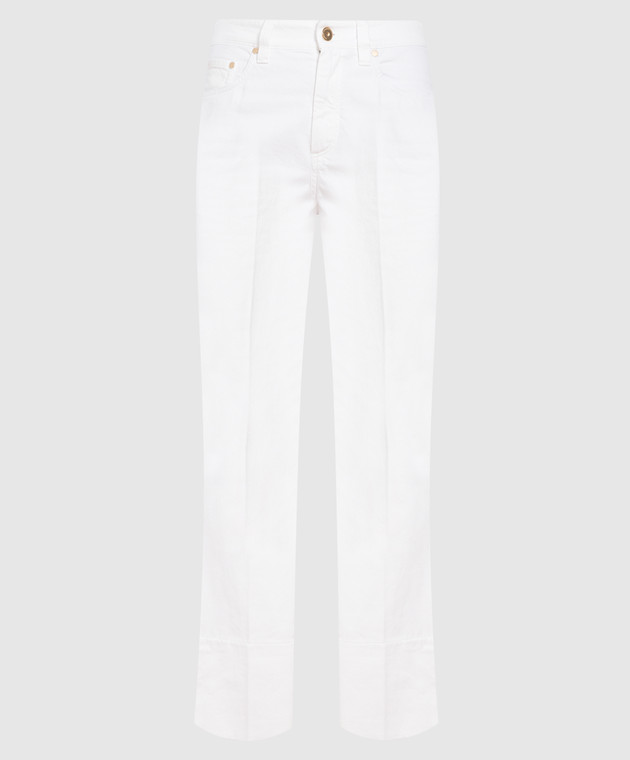 Brunello Cucinelli Білі джинси з еколатунню M0H43P5696