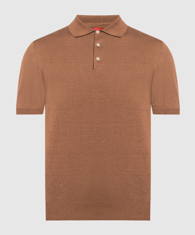 ISAIA Brown polo MG8128Y0409