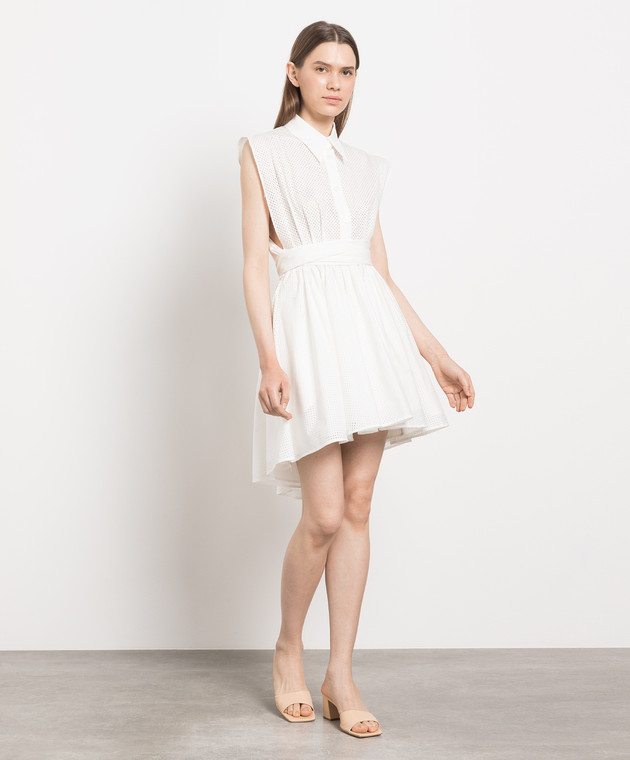 Philosophy di Lorenzo Serafini White dress with perforation A04302120 image 2