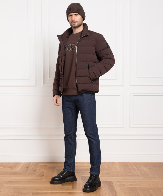 Mackage Коричневий пуховик Ruben з нашивкою логотипу RUBEN зображення 2