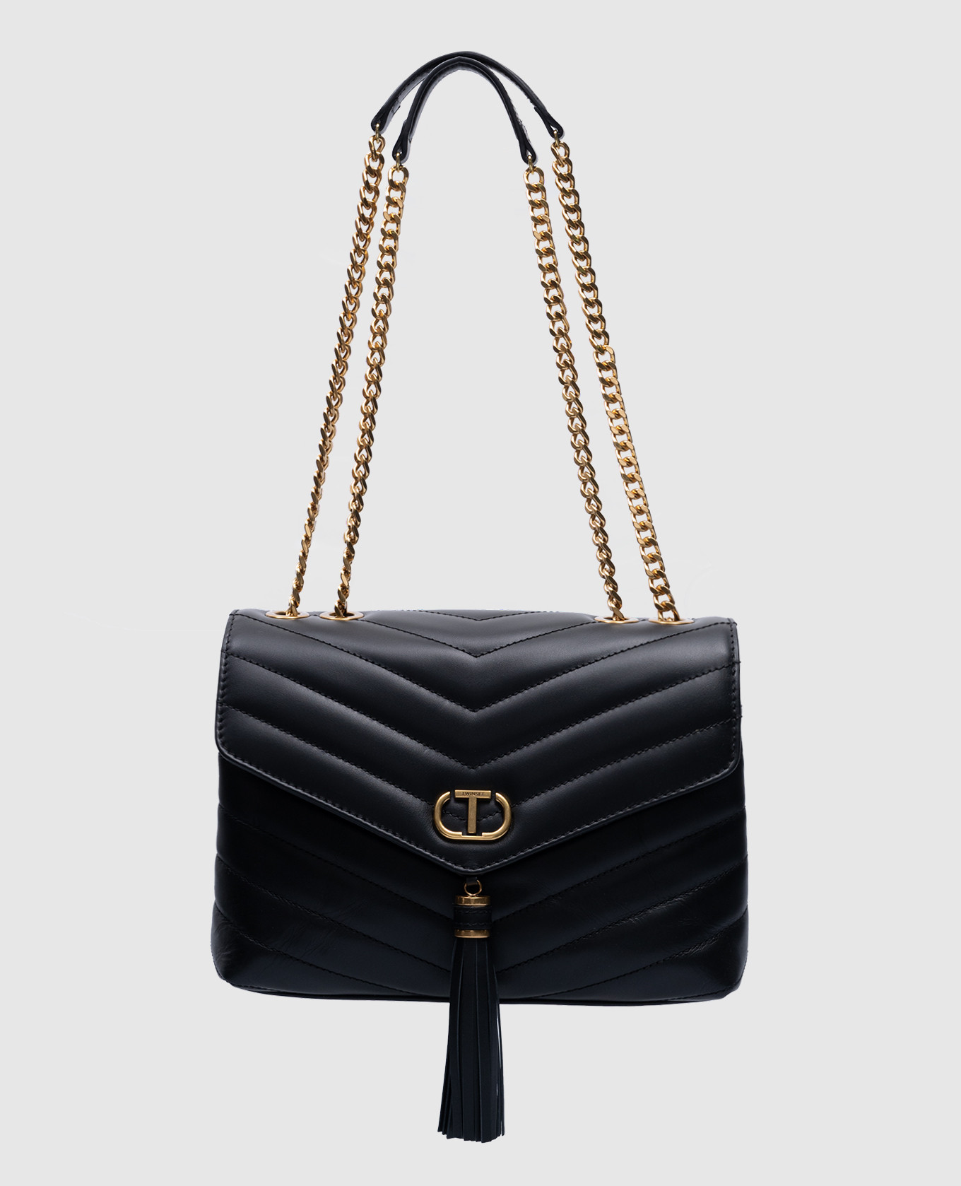 Черная сумка Dreamy с стежкой с логотипом