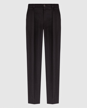 Dolce&Gabbana Черные брюки из льна GY6IETFU4LF