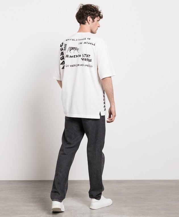 Dolce&Gabbana White t-shirt with a print G8MF9TFI73U image 2