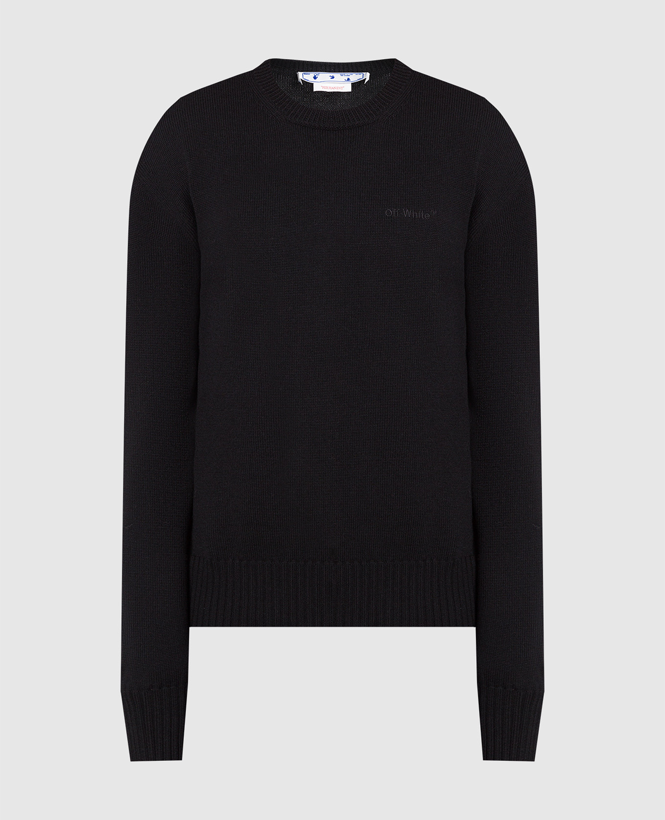 

Черный свитер For All из шерсти с вышивкой логотипа, Свитера