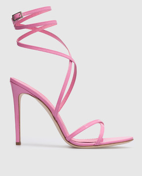 Paris Texas Zoe pink patent leather sandals PX945XVN01