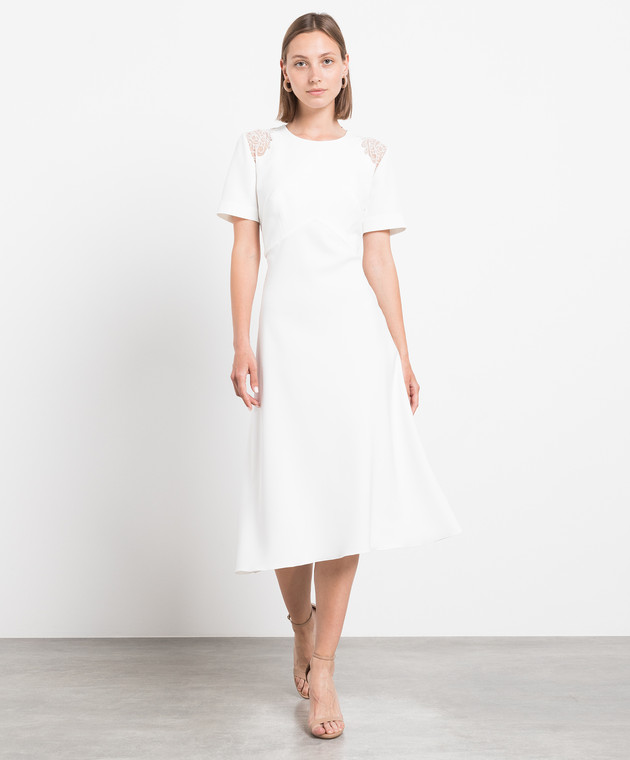 Ermanno Scervino White dress with lace D422Q760KIK image 2