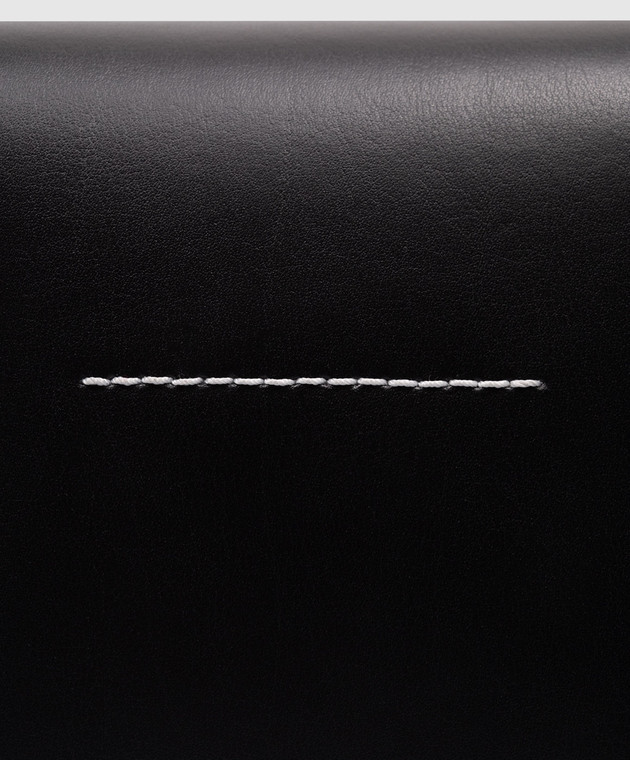 Maison Margiela MM6 Черная кожаная сумка Numeric в стиле оригами SB5ZH0010P6189 изображение 5