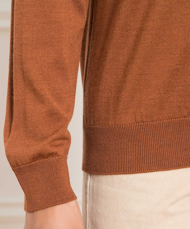 Babe Pay Pls Brown wool, silk and cashmere jumper MD9441318410R image 5
