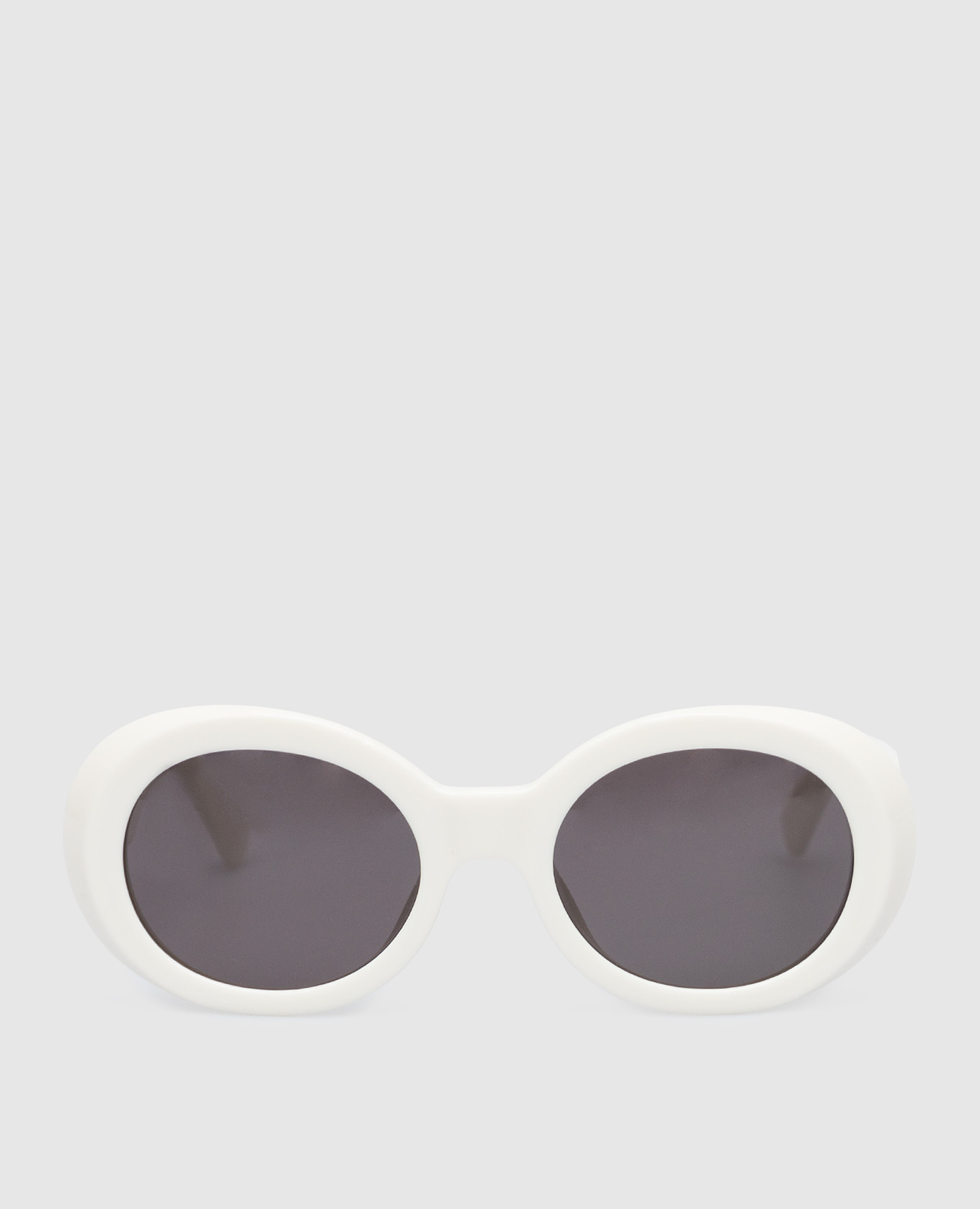 Белые солнцезащитные очки Kurt с логотипом