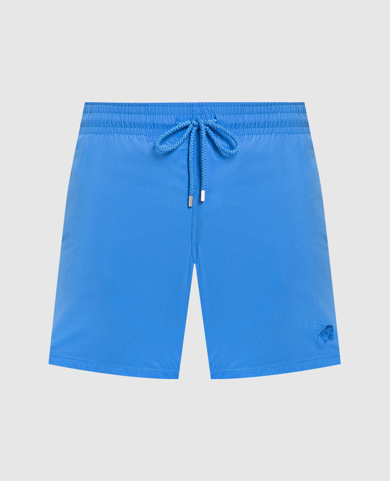 

Синие шорты для плавания с вышивкой Piranhas и логотипом, Синий, Плавательные шорты