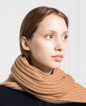 Allude Коричневый шарф из кашемира 23511431