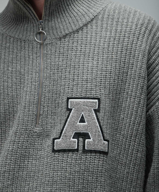 Axel Arigato Gray Team sweater with logo patch A0418007 image 5