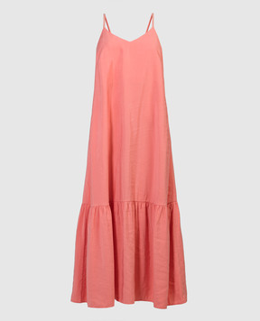 Peserico Розовое платье с цепочкой мониль S0202001509