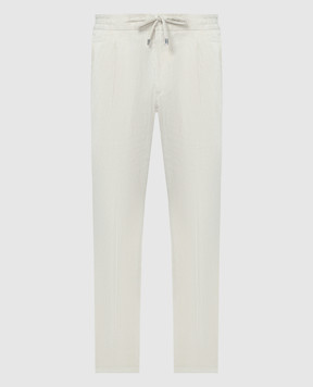 Enrico Mandelli Білі вельветові штани GYM0045206