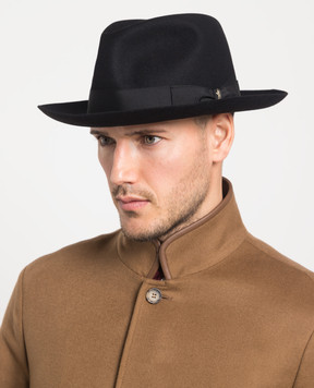 Borsalino Чорний капелюх 50 grammi 114665