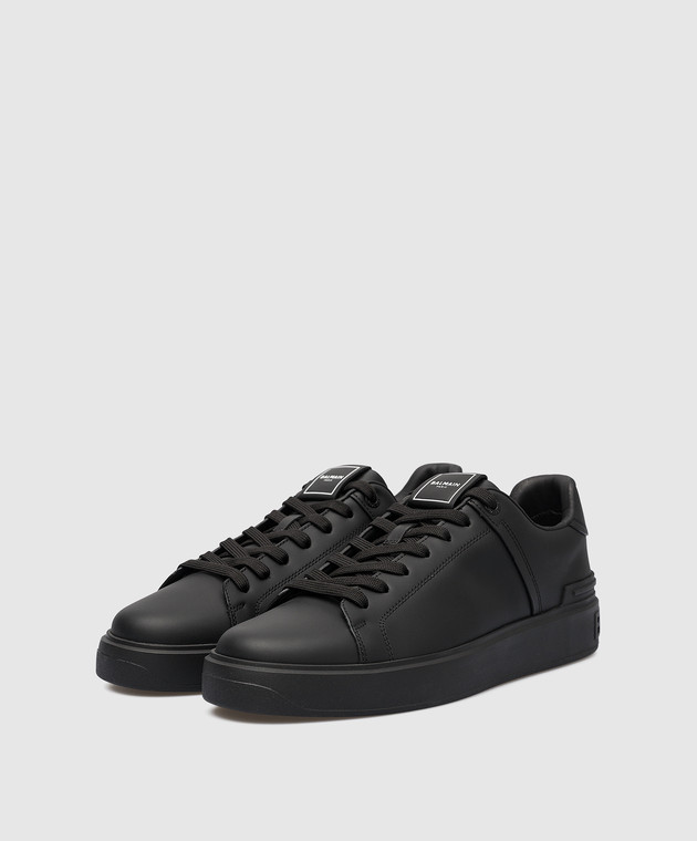 Balmain B-Court logo sneakers in black AM1VI288LVTR изображение 2