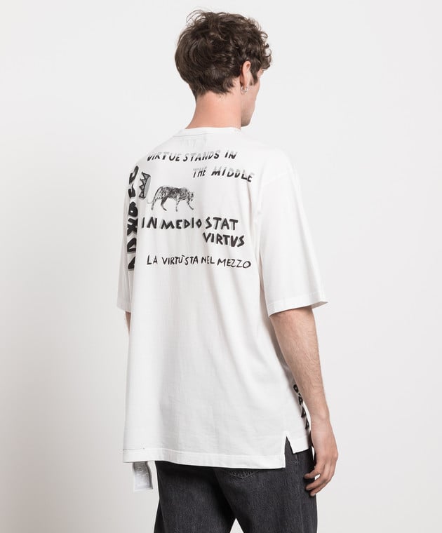Dolce&Gabbana White t-shirt with a print G8MF9TFI73U image 4