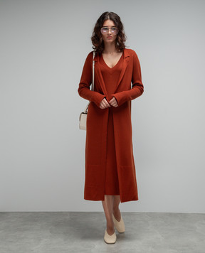 Enrico Mandelli Коричневий кардиган з вовни A7KD265252