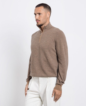 Loro Piana Коричневый джемпер из кашемира FAG4525