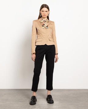 Dolce&Gabbana Коричневий жакет F28TWTFUFJ6