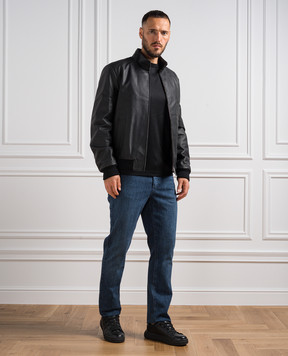 Stefano Ricci Синие джинсы с вышивкой M8T34S3080TWOOL