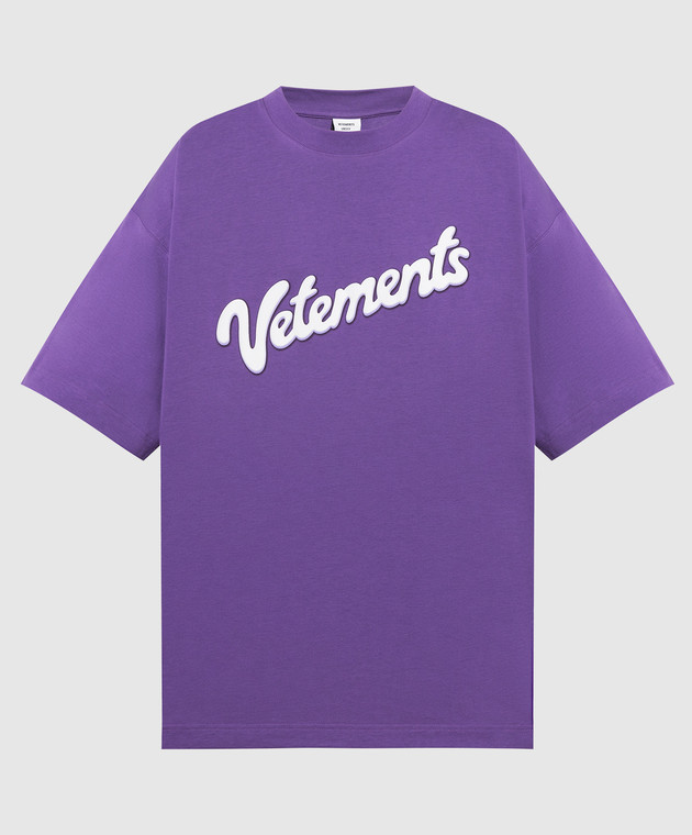 Vetements - Фіолетова футболка з принтом логотипу UE63TR101U купити в ...