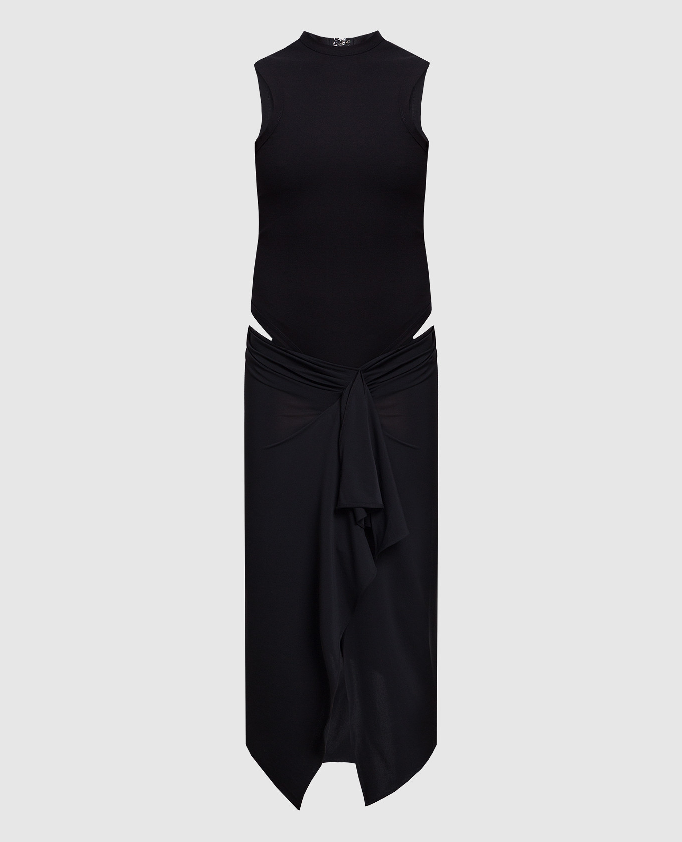 

Черное платье асимметричного кроя Mirna, Черный, Повседневные платья