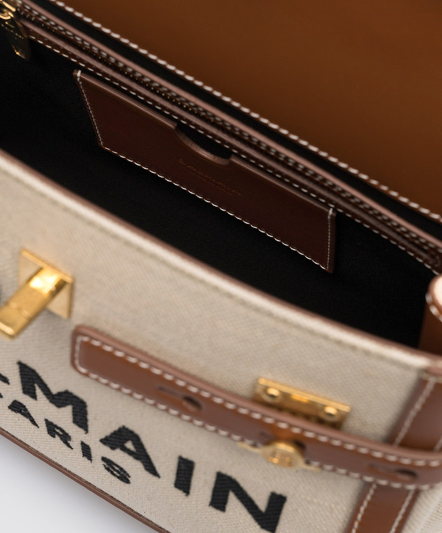 Balmain Сумка-сетчел B-Buzz с логотипом AN1DB530TCFE изображение 4