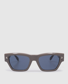Alexander McQueen Коричневые солнцезащитные очки Spike Studs 736860J0749