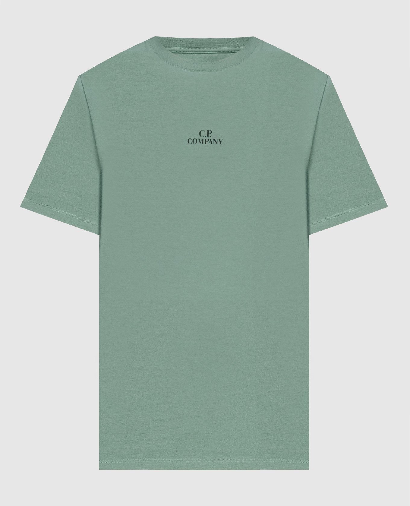 Green t-shirt with logo print