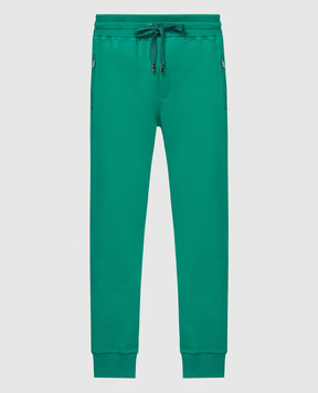 Dolce&Gabbana Зеленые джогеры с логотип патч GVXQHTG7F2G