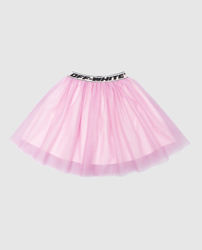 Off-White Детская розовая юбка с логотипом OGCC005F22FAB001