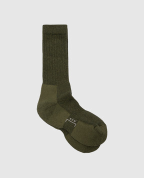 A Cold Wall Зеленые носки с логотипом ACWMSK036C