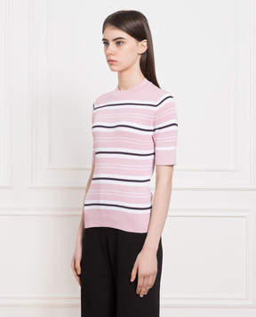John Smedley Рожевий джемпер в смужку Kitts KITTS