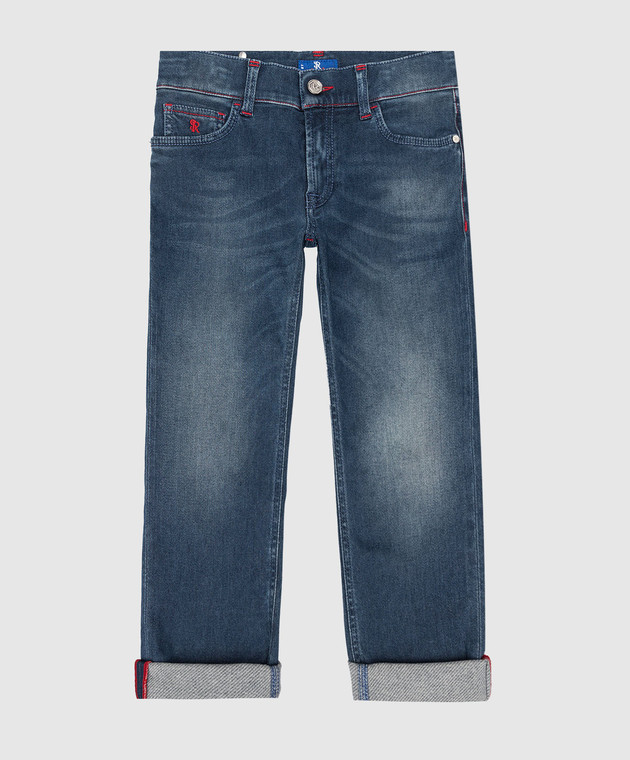 Stefano Ricci Children's blue distressed jeans YST72020101628