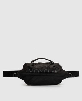 Moncler Чорна поясна сумка Alchemy з логотипом 5M00004M3409