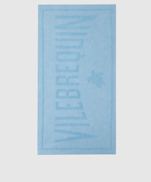 Vilebrequin Blue SAND logo pattern towel SANH3200w