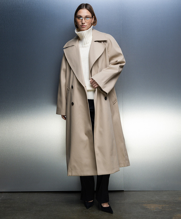 Rohe Beige double-breasted trench coat 40510133 image 3