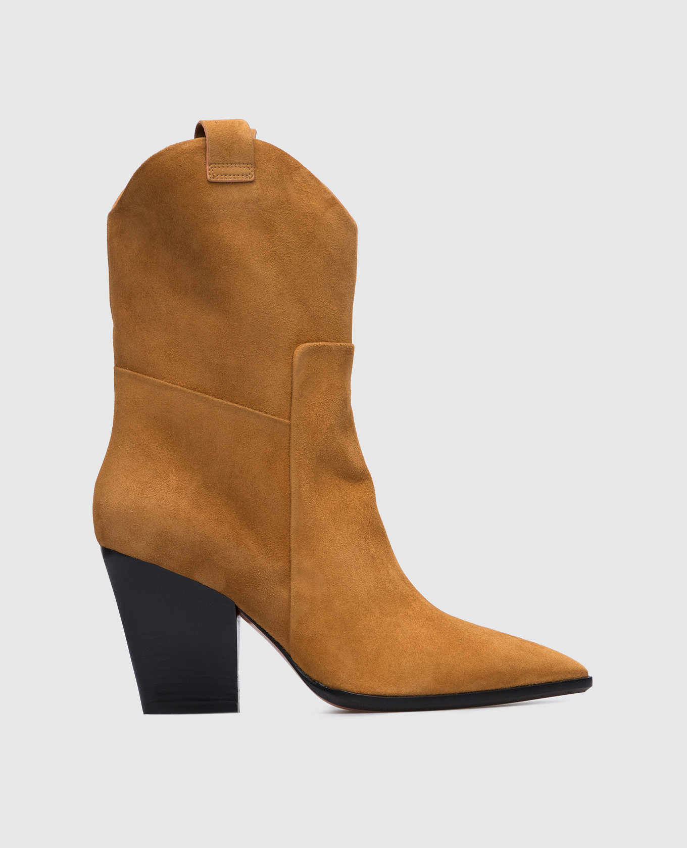 

Светло-коричневые замшевые казаки, Коричневый, Казаки