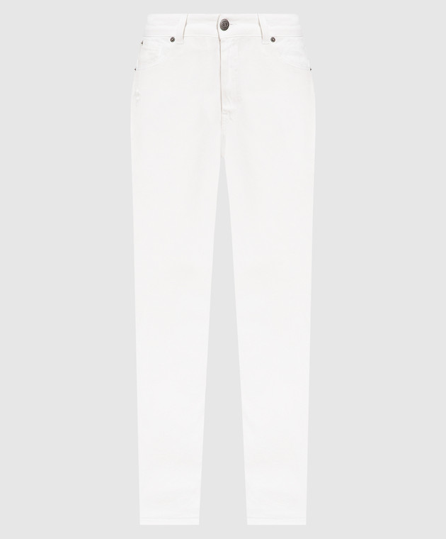 Twinset White jeans with logo patch 231TT2420